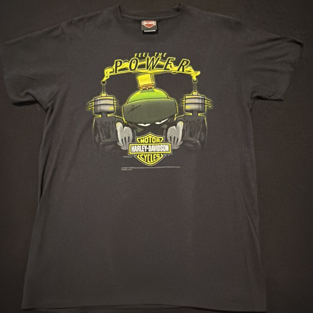 Harley Davidson Marvin The Martian Feel The Power Looney Toons Windy City Size L